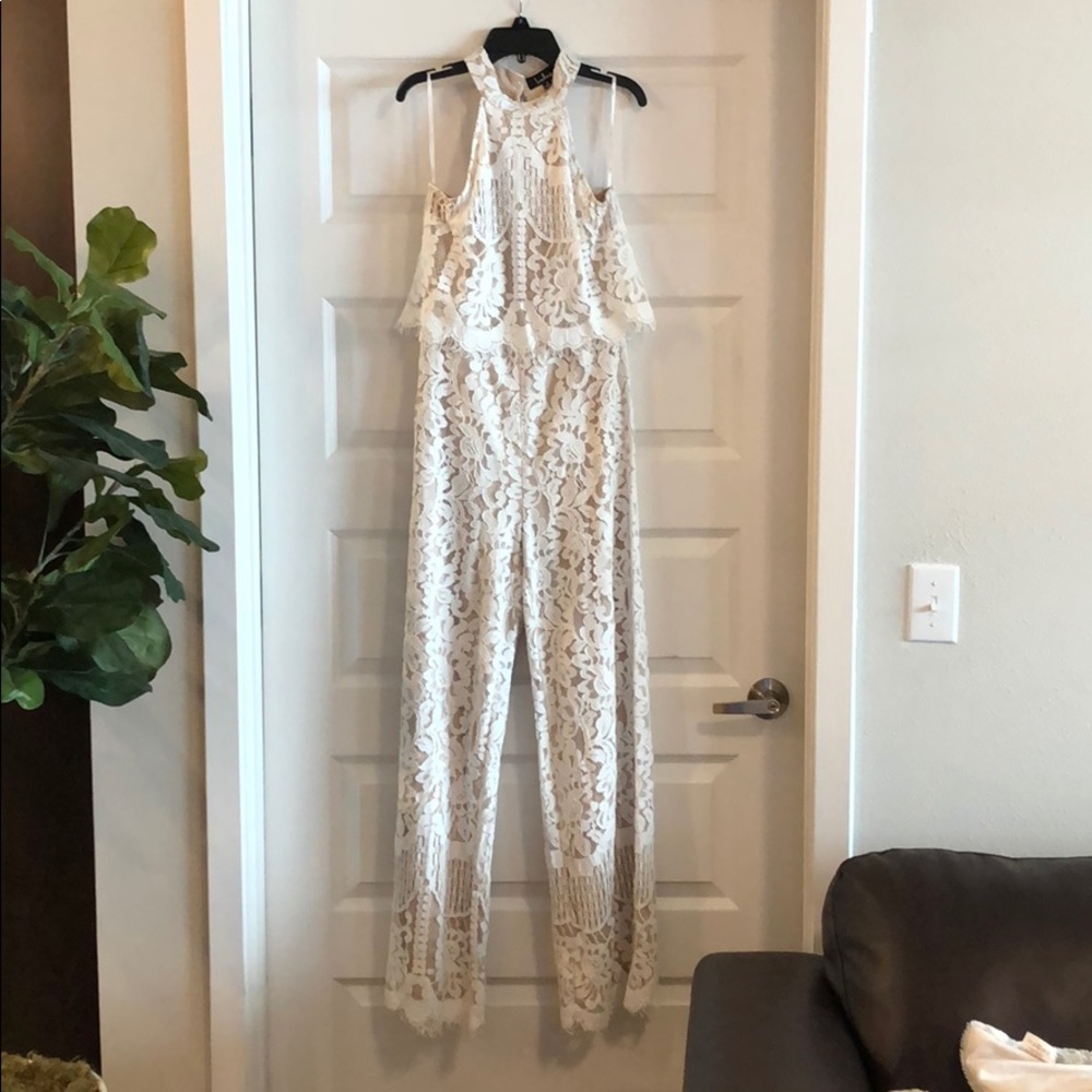 White Lace Jumpsuit